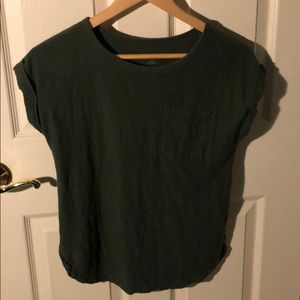 Olive green short sleeve pocket tee